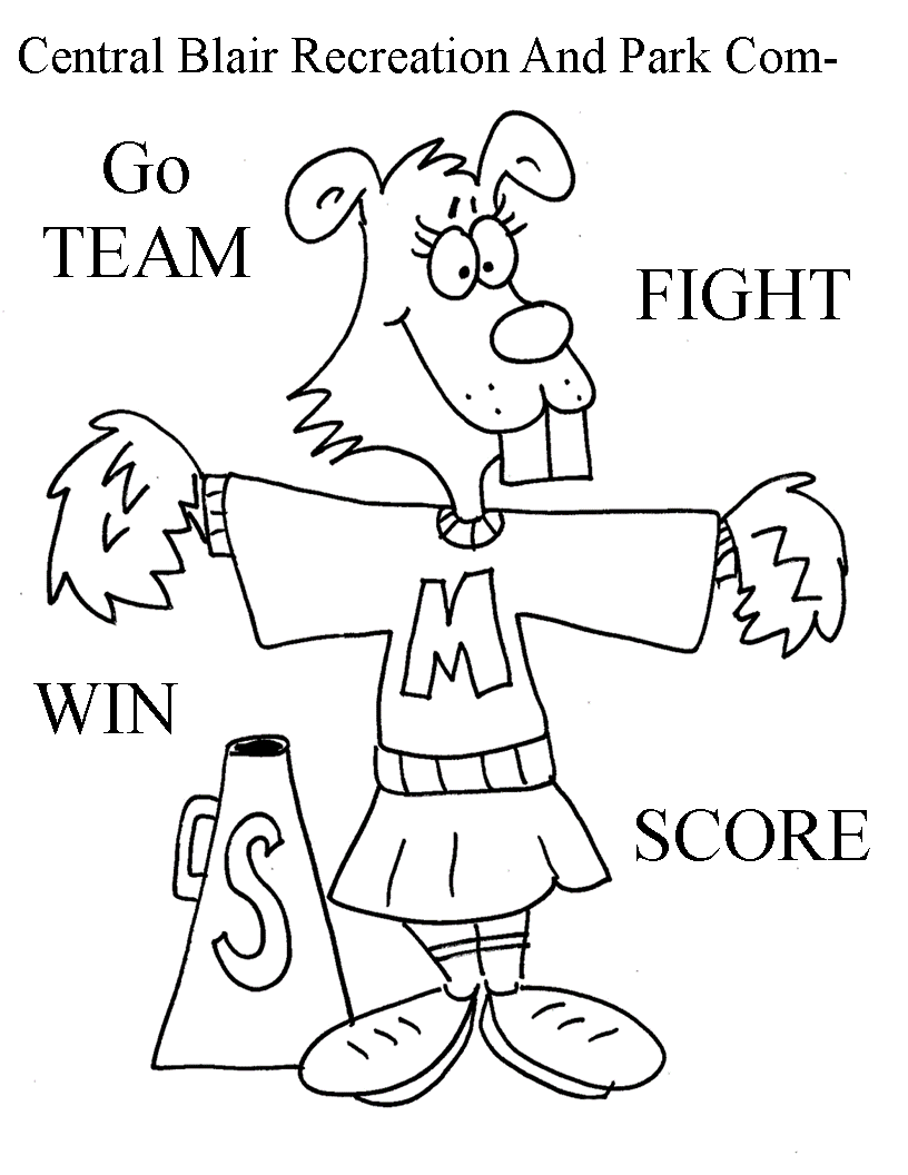 Max Cheerleading Coloring Page