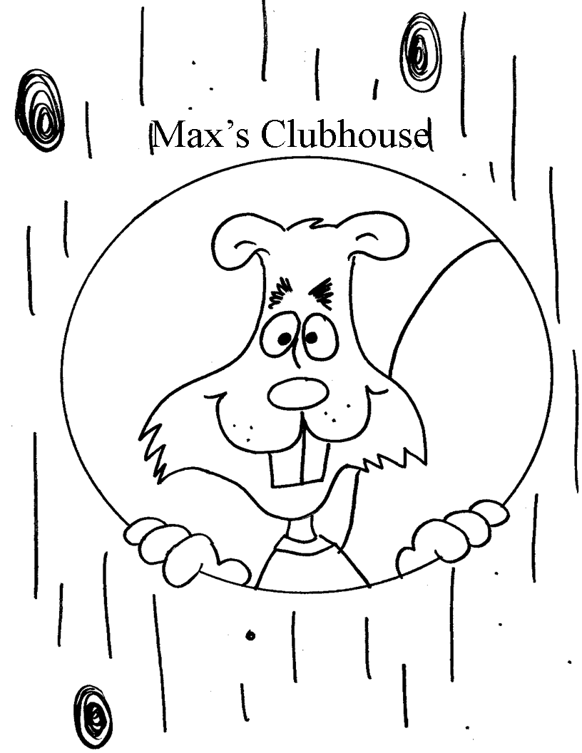 Max Clubhouse Coloring Page