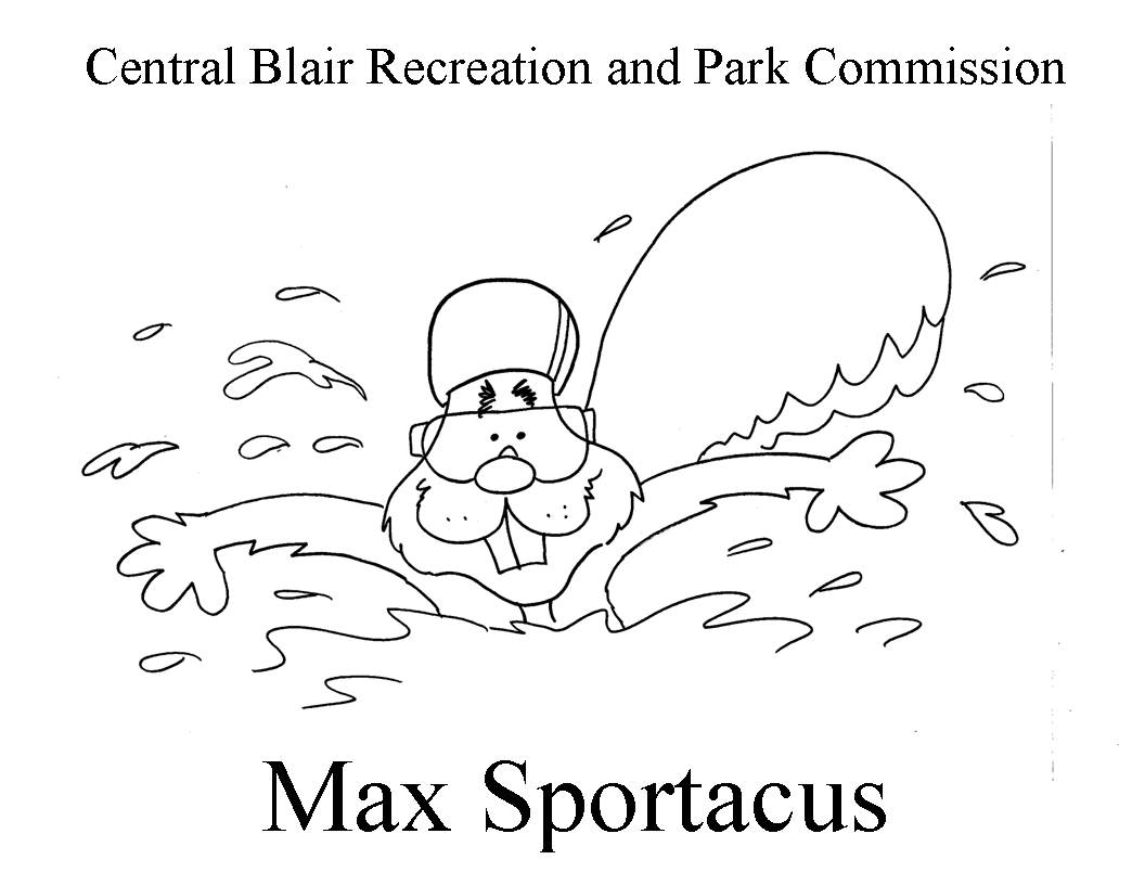 Max Swimming Coloring Page