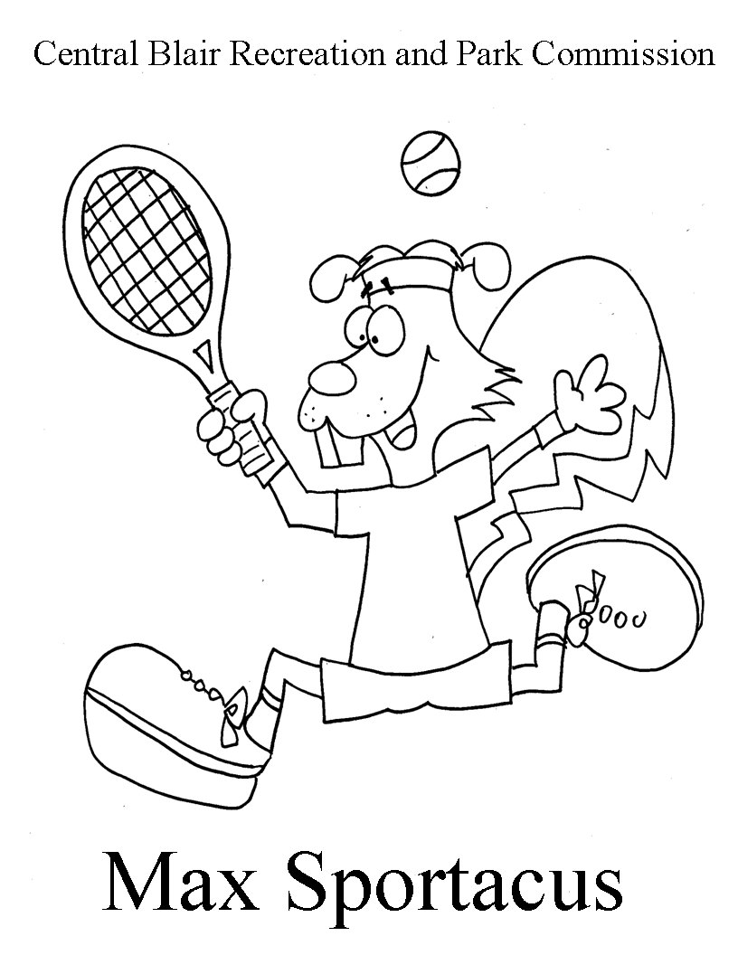 Max Tennis Coloring Page